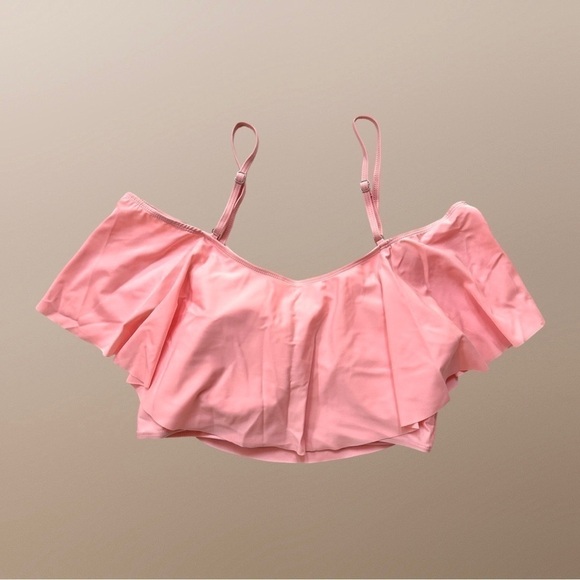 NWOT Plus Size Flowy Bikini Top Adjustable Straps Removable Cups - Picture 2 of 5